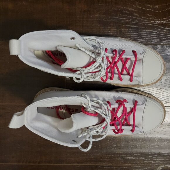 NEW Converse Chuck Taylor Crafted Boots Womens 10 Sneaker Winter Cozy Fleece - Picture 4 of 9